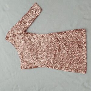 A'GACI One-Shoulder Sequin Dress NWT